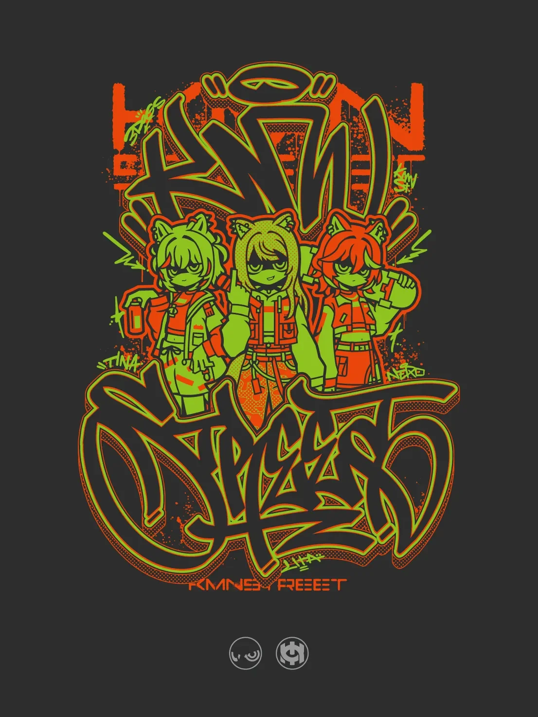 KMNZ 公式アパレルグッズ用イラスト