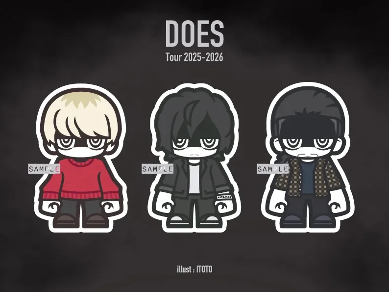 ロックバンド「DOSE」 グッズ用イラスト