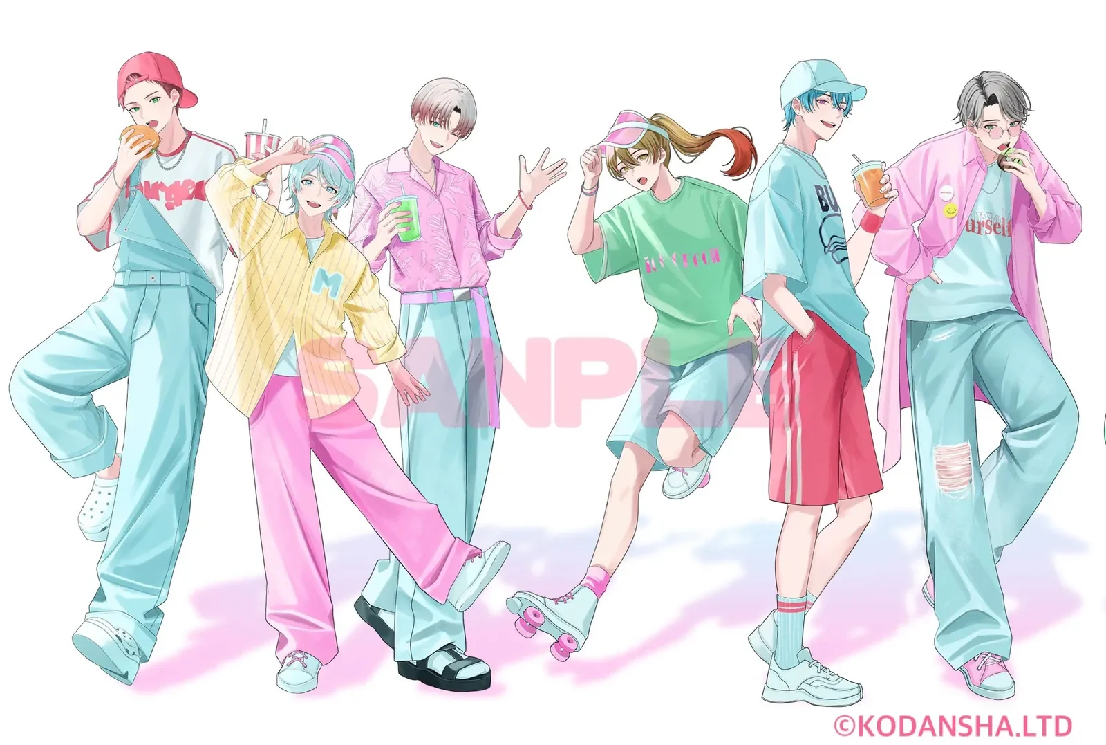 ハンドレッドノートコラボカフェ「Cafe Marple」 12名新規ビジュアル