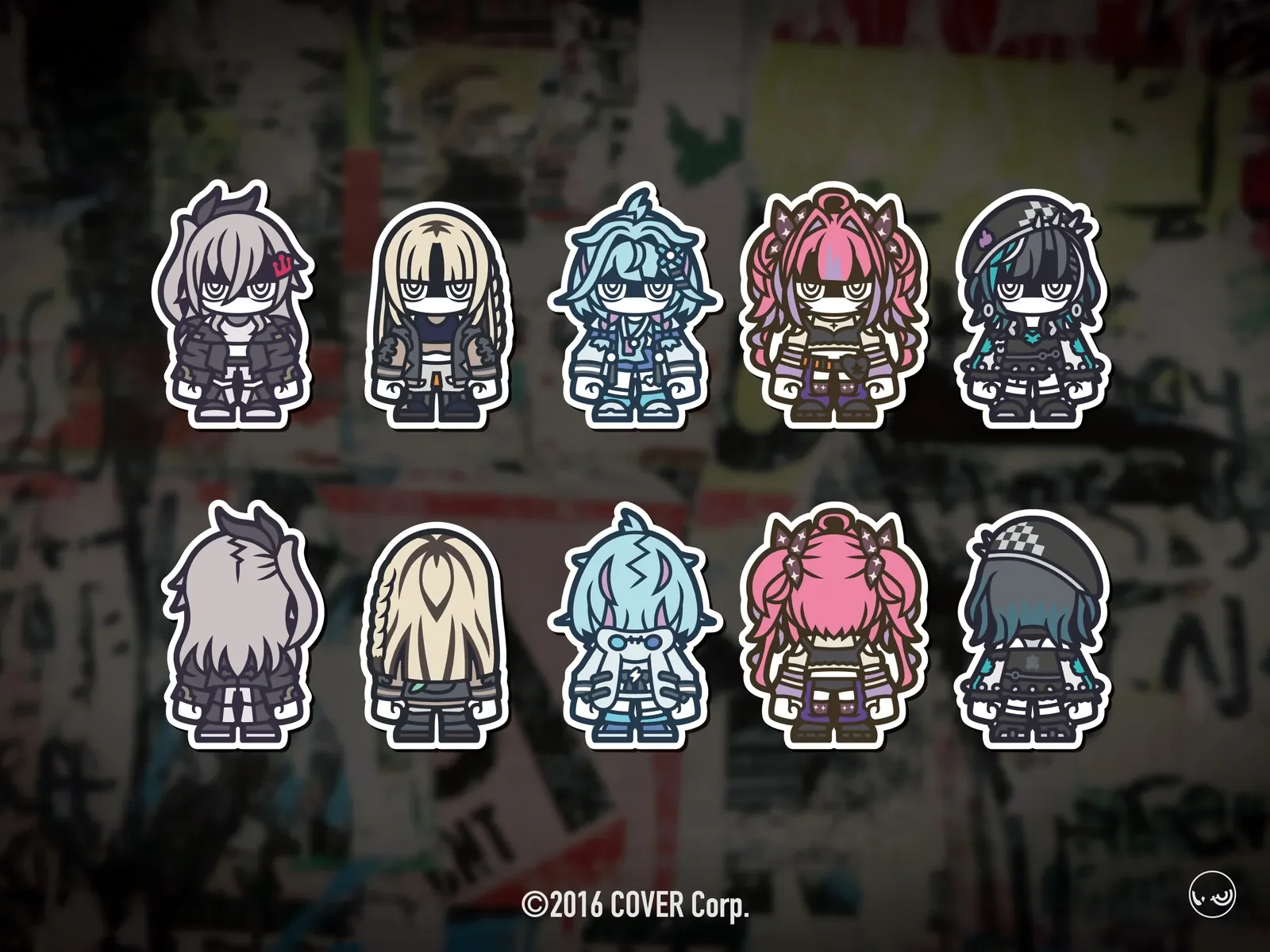 hololive DEV_IS　FLOW GLOW デビュー記念グッズ用イラスト