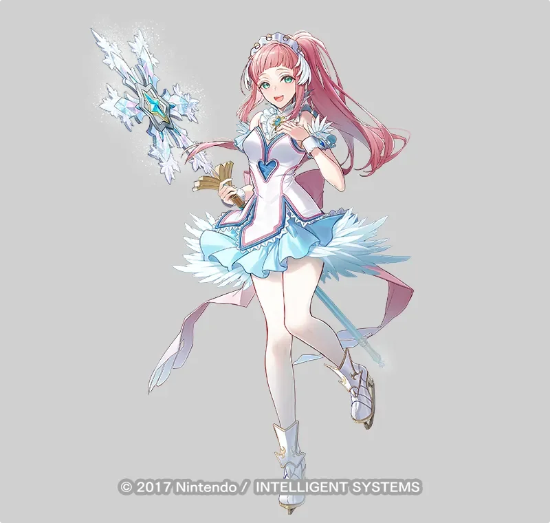 ゲーム『ファイアーエムブレム ヒーローズ』 超英雄-寒さに挫けぬ心 「フェリシア」立ち絵