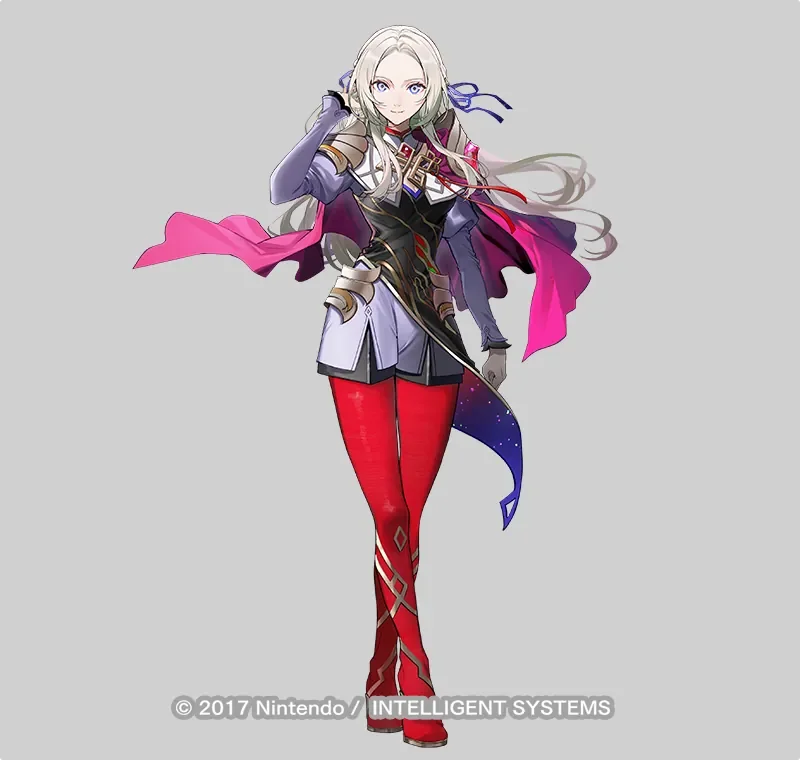 ゲーム『ファイアーエムブレム ヒーローズ』 神装英雄「黒鷲を継ぐ者 エーデルガルト」立ち絵