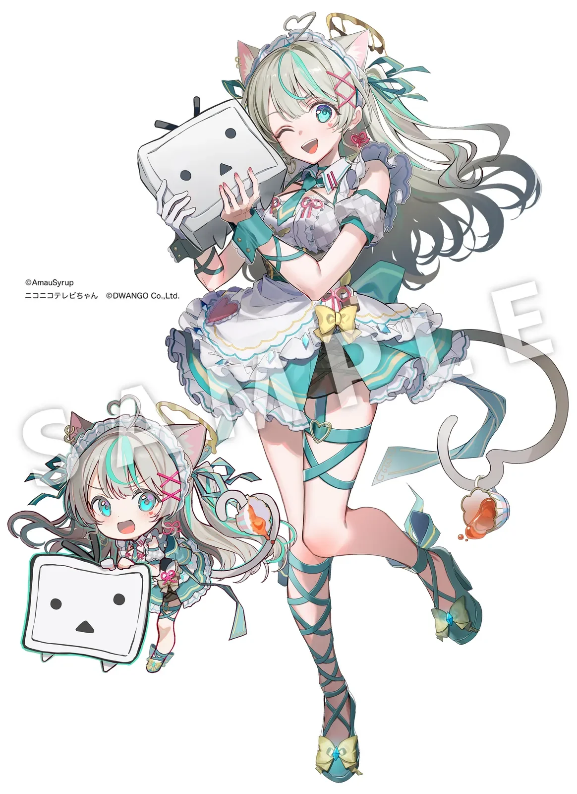 ドワンゴジェイピーストア /　Vtuber「天羽しろっぷ」× 「ニコニコテレビちゃん」 公式コラボグッズイラスト担当