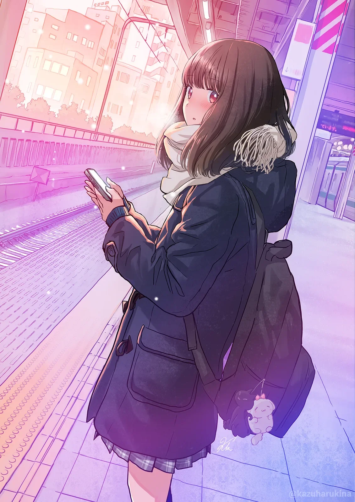 「プラットフォームで」