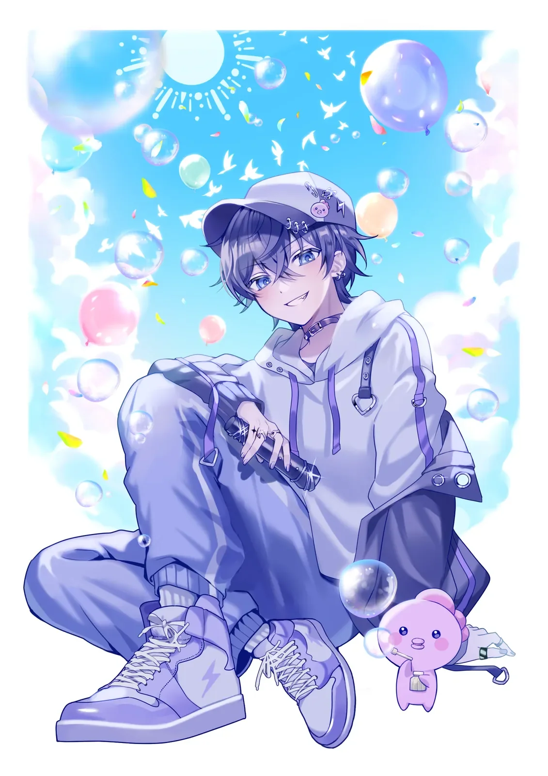 おっちくんワンマンライブ-World chaos-　ライブキービジュアルイラスト一式