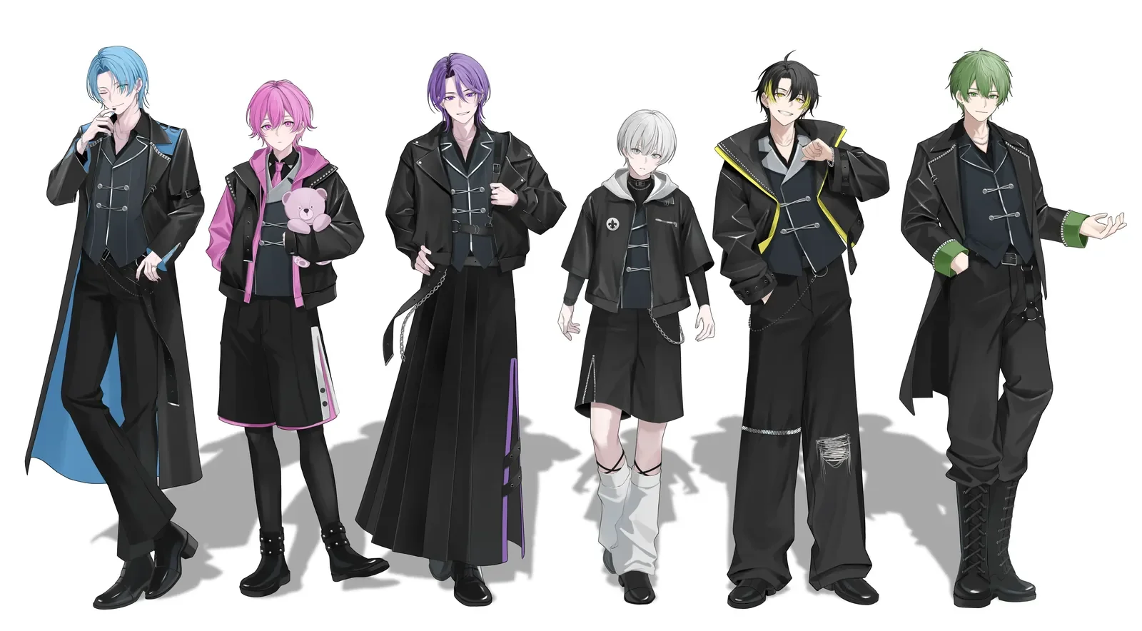 新人歌い手グループ 「Melnoa」様のキャラクターデザイン