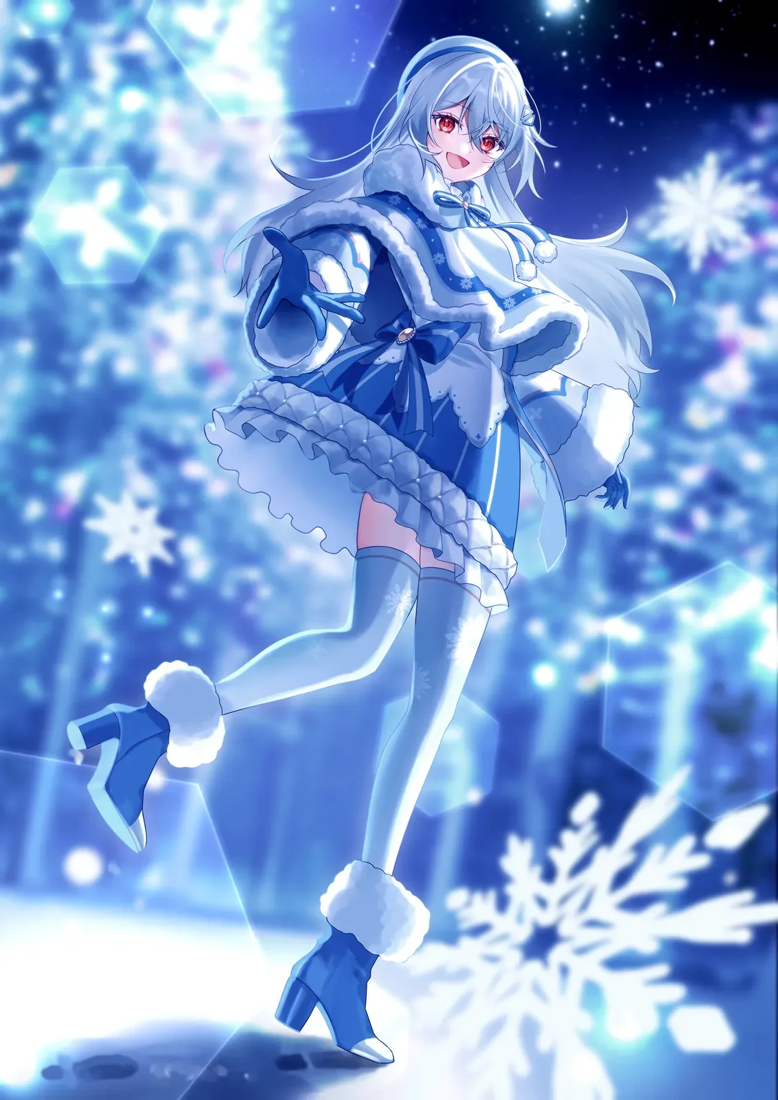 巫てんり様クリスマスキービジュアルイラスト一式