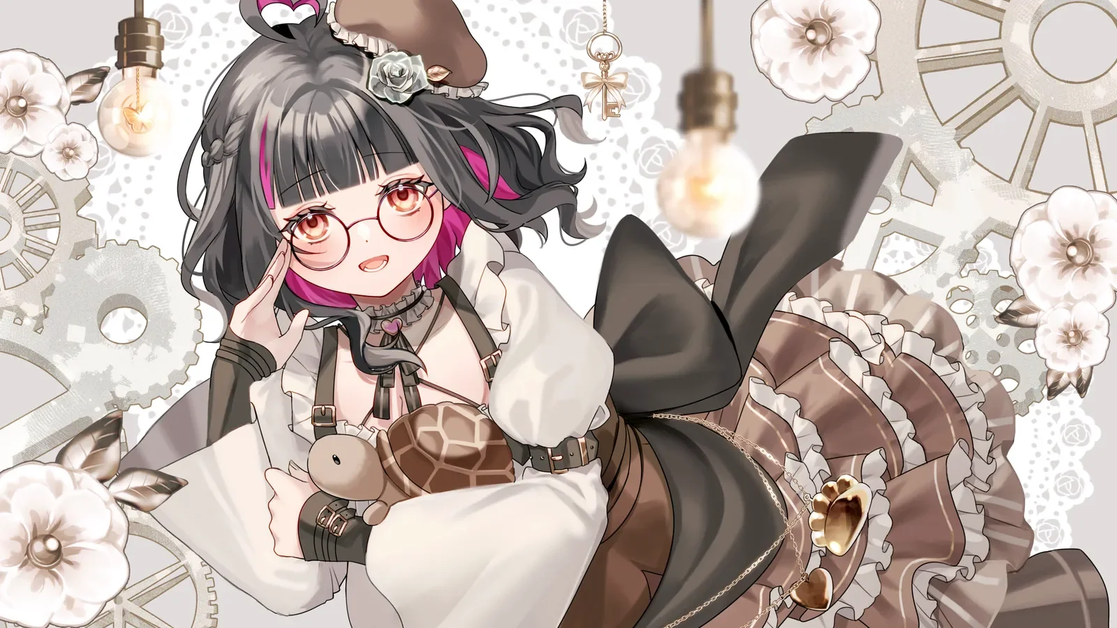 やなち様1周年記念キービジュアルイラスト一点