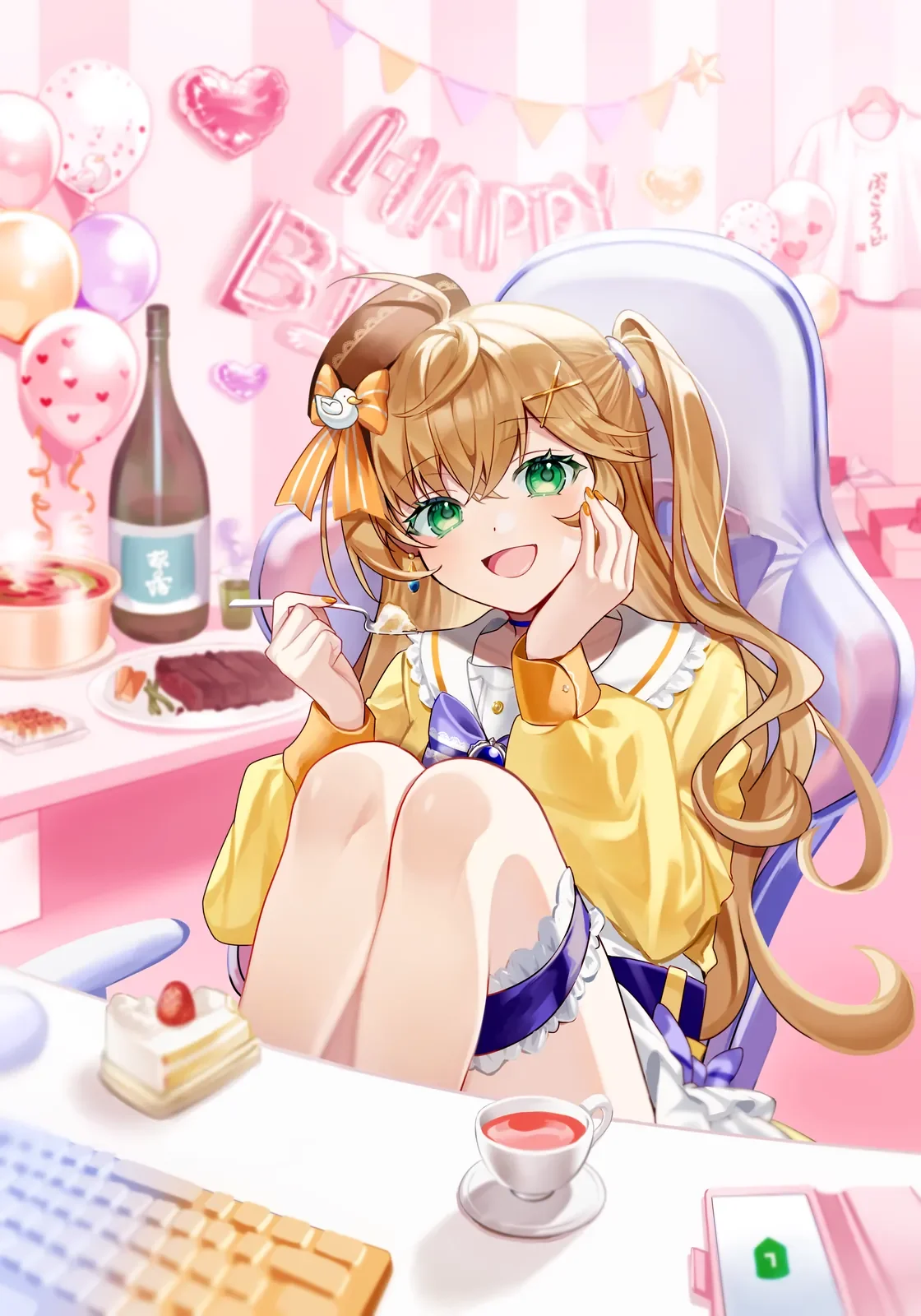 星野あひる様お誕生日用イラスト一点