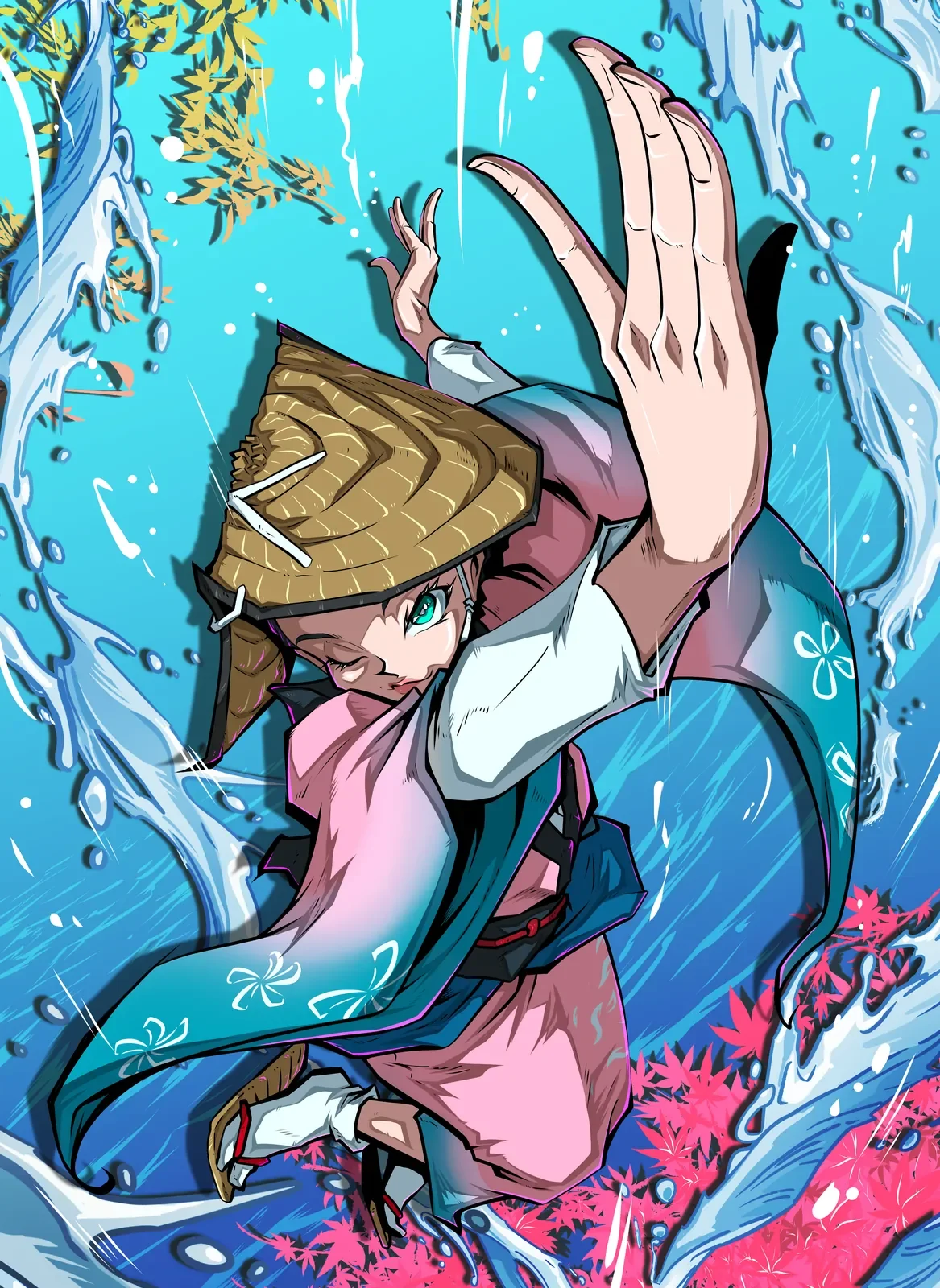 pixivコンテスト用阿波おどりイラスト