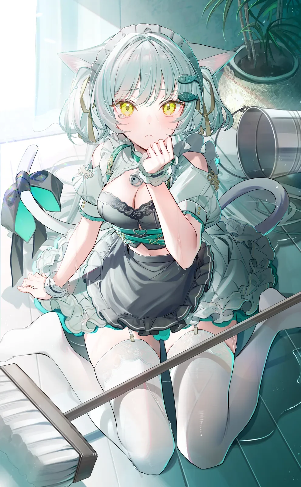 OC「白猫ライム」イラスト各種