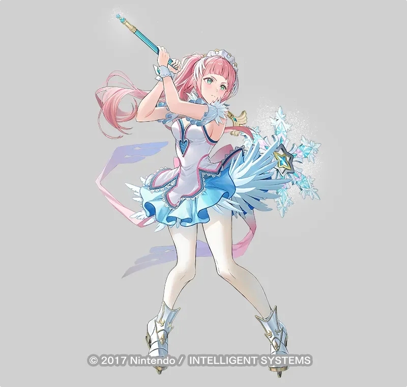 ゲーム『ファイアーエムブレム ヒーローズ』 超英雄-寒さに挫けぬ心 「フェリシア」立ち絵