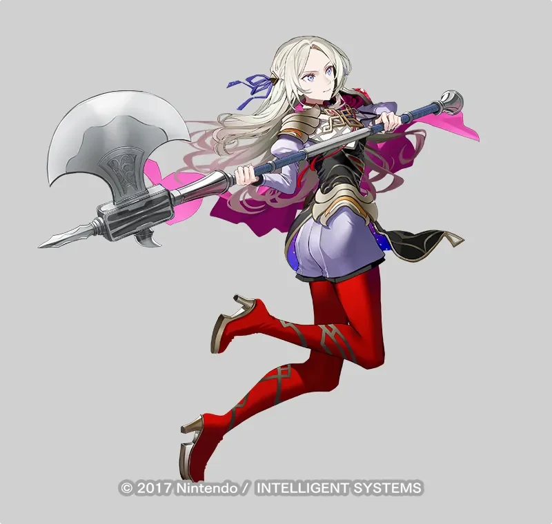 ゲーム『ファイアーエムブレム ヒーローズ』 神装英雄「黒鷲を継ぐ者 エーデルガルト」立ち絵