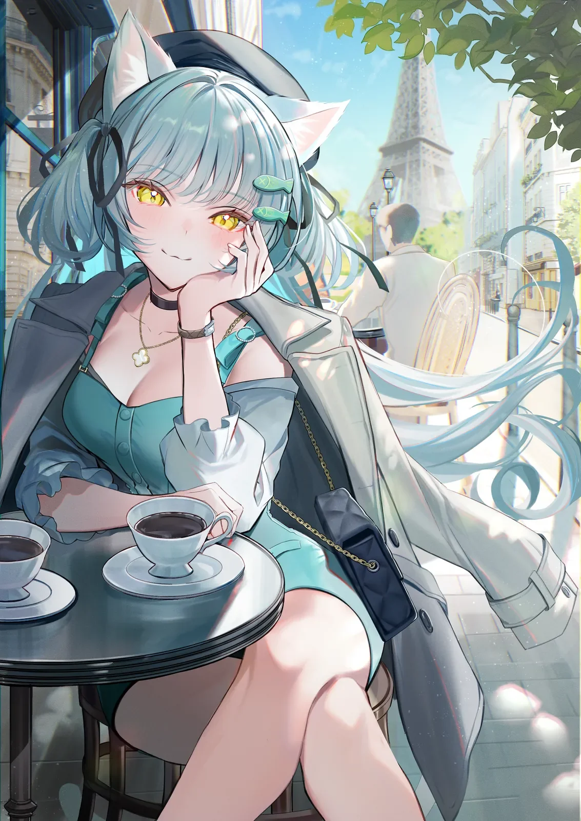 OC「白猫ライム」イラスト各種