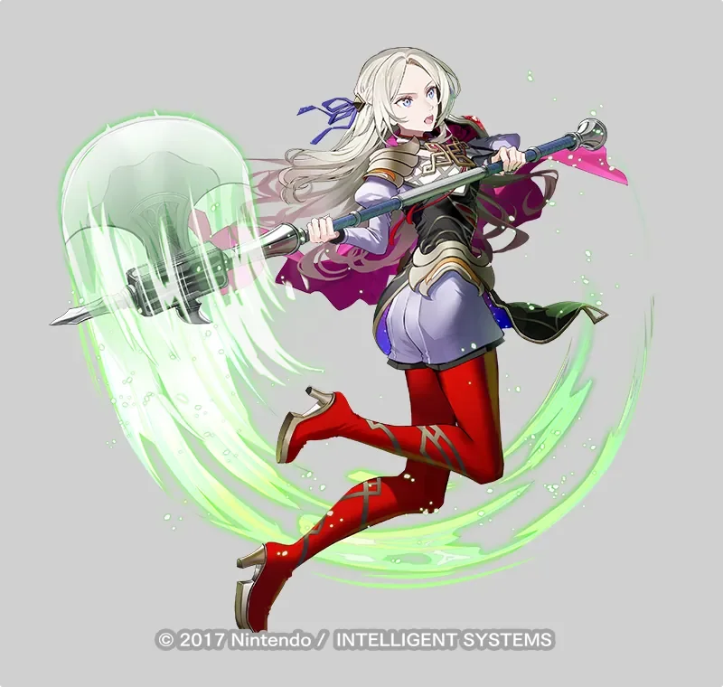 ゲーム『ファイアーエムブレム ヒーローズ』 神装英雄「黒鷲を継ぐ者 エーデルガルト」立ち絵