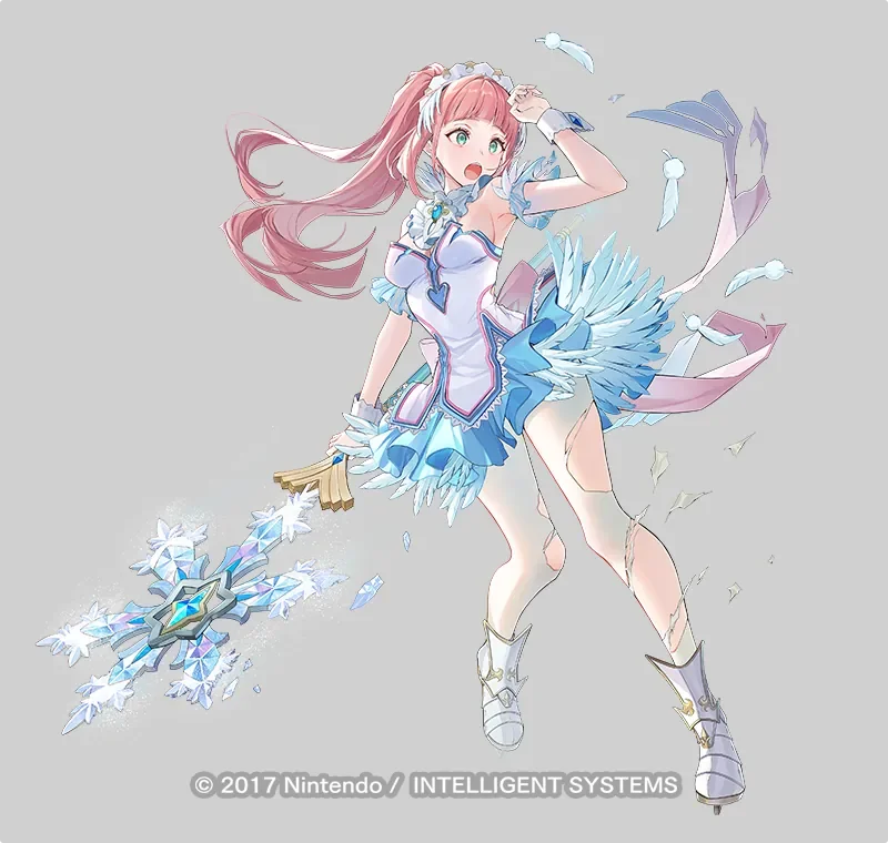 ゲーム『ファイアーエムブレム ヒーローズ』 超英雄-寒さに挫けぬ心 「フェリシア」立ち絵