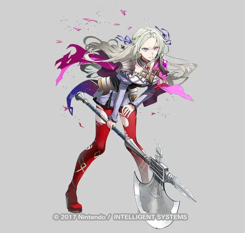ゲーム『ファイアーエムブレム ヒーローズ』 神装英雄「黒鷲を継ぐ者 エーデルガルト」立ち絵