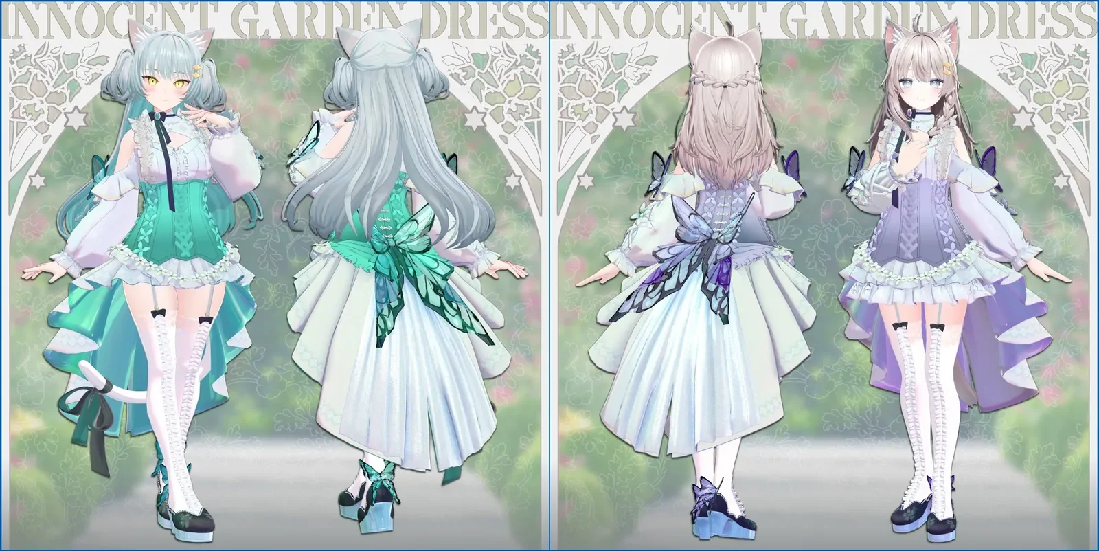 黒猫洋品店合同会社×「白猫のライム・フローレン」VRChat対応3Dアバター