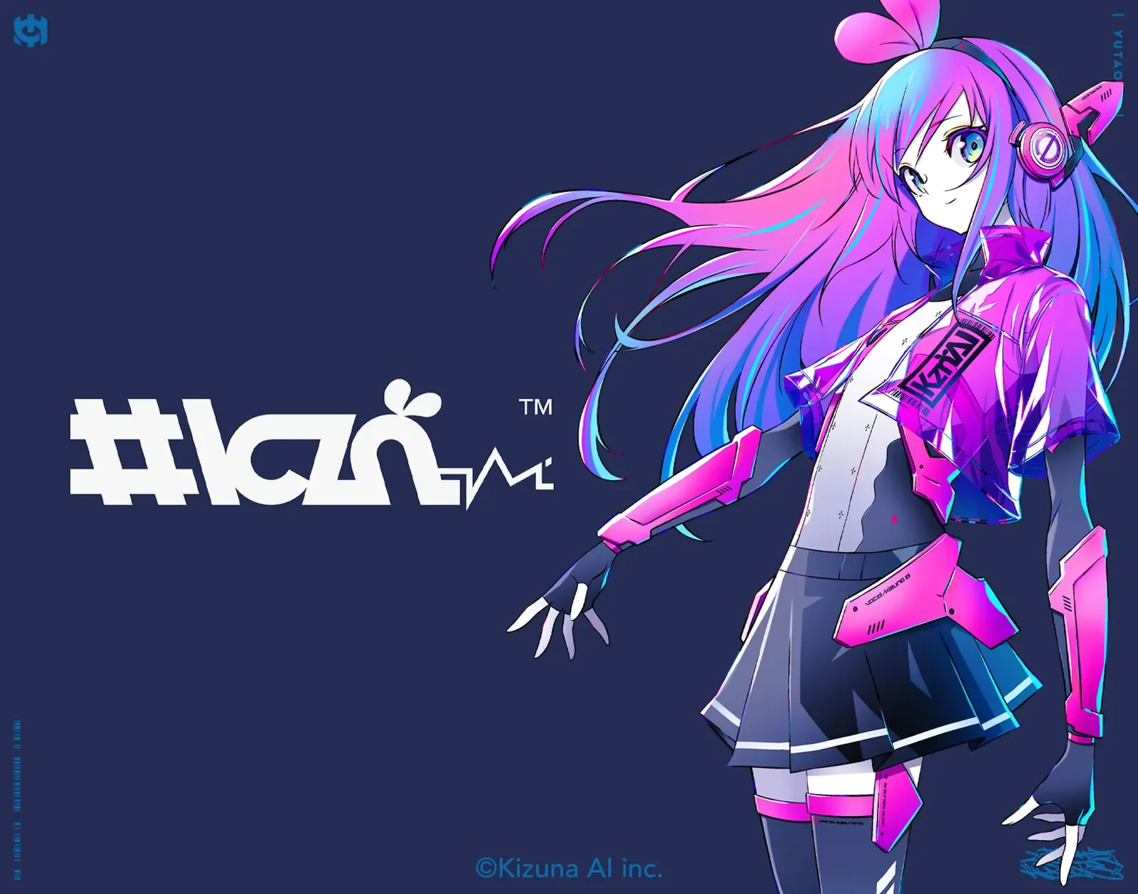 キズナアイ Original Singeroid #kzn ロゴデザイン