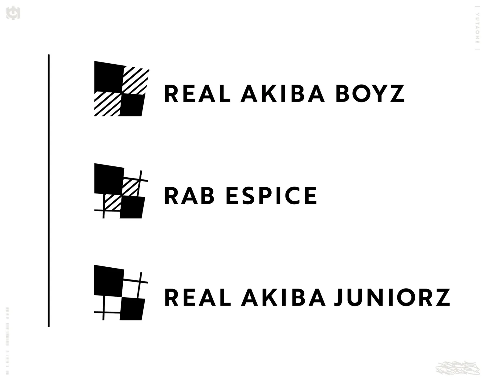 REAL AKIBA BOYZ ロゴデザイン