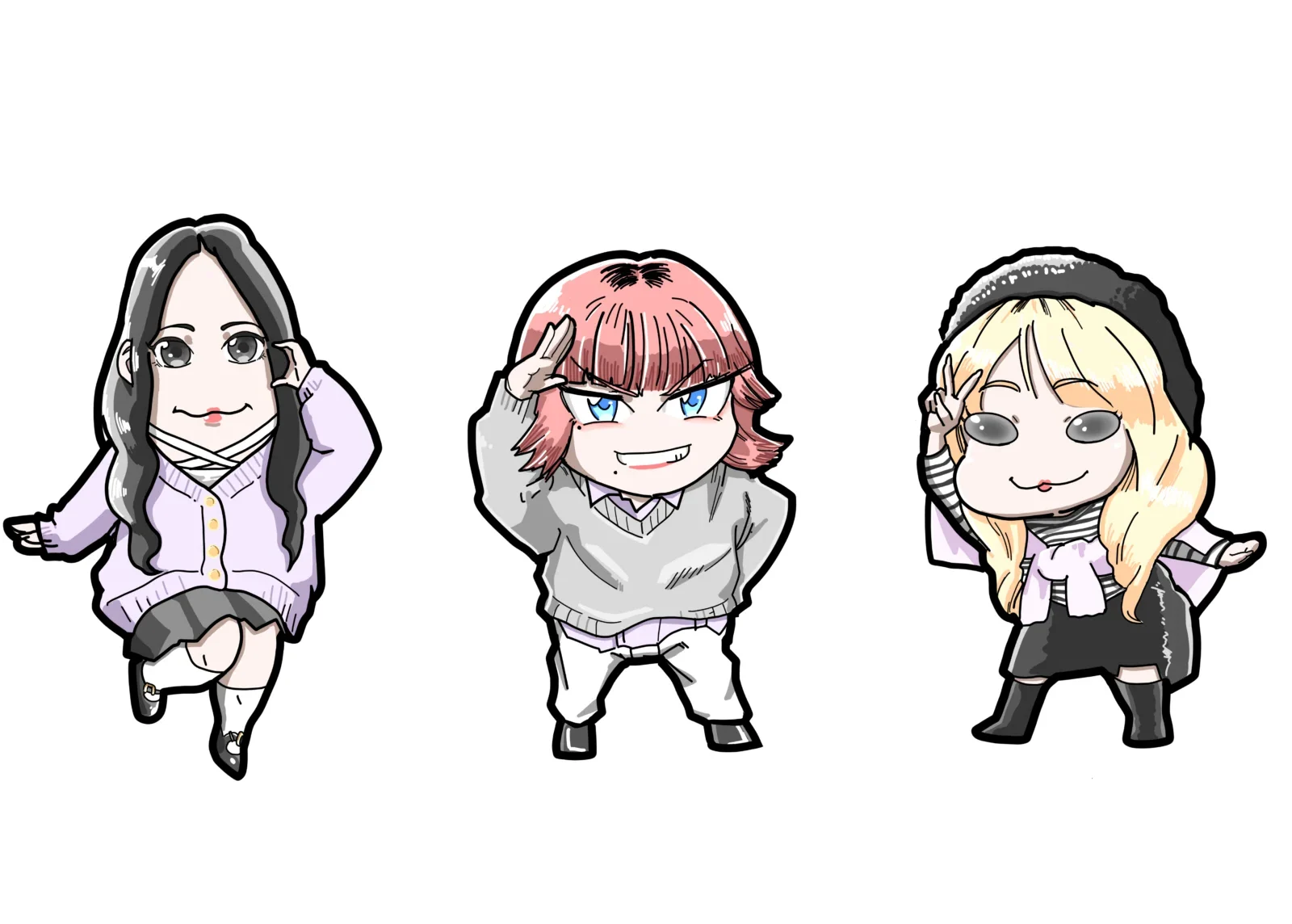 隣のワンルームディスコ グッズイラスト