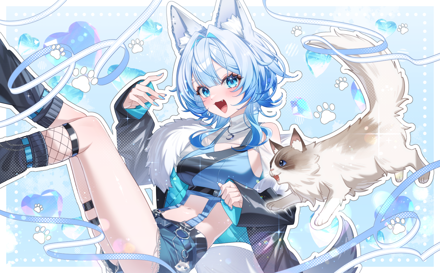 狼月かぷり様イラスト（Skeb）