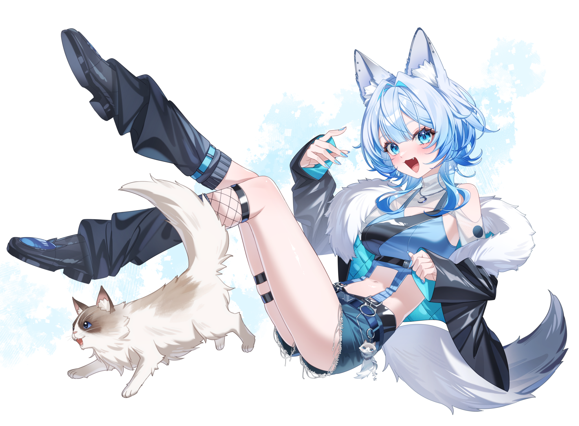 狼月かぷり様イラスト（Skeb）